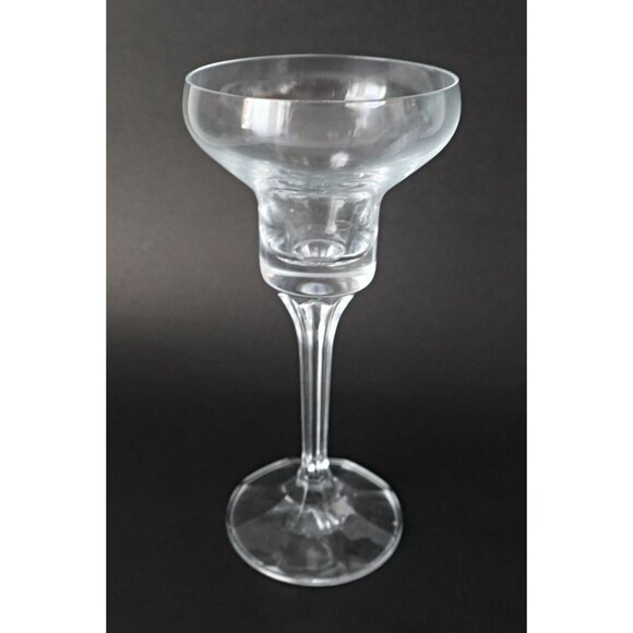 6 Curated Vintage Clear Candlestick Holders Single & Double - Picture 2 of 7